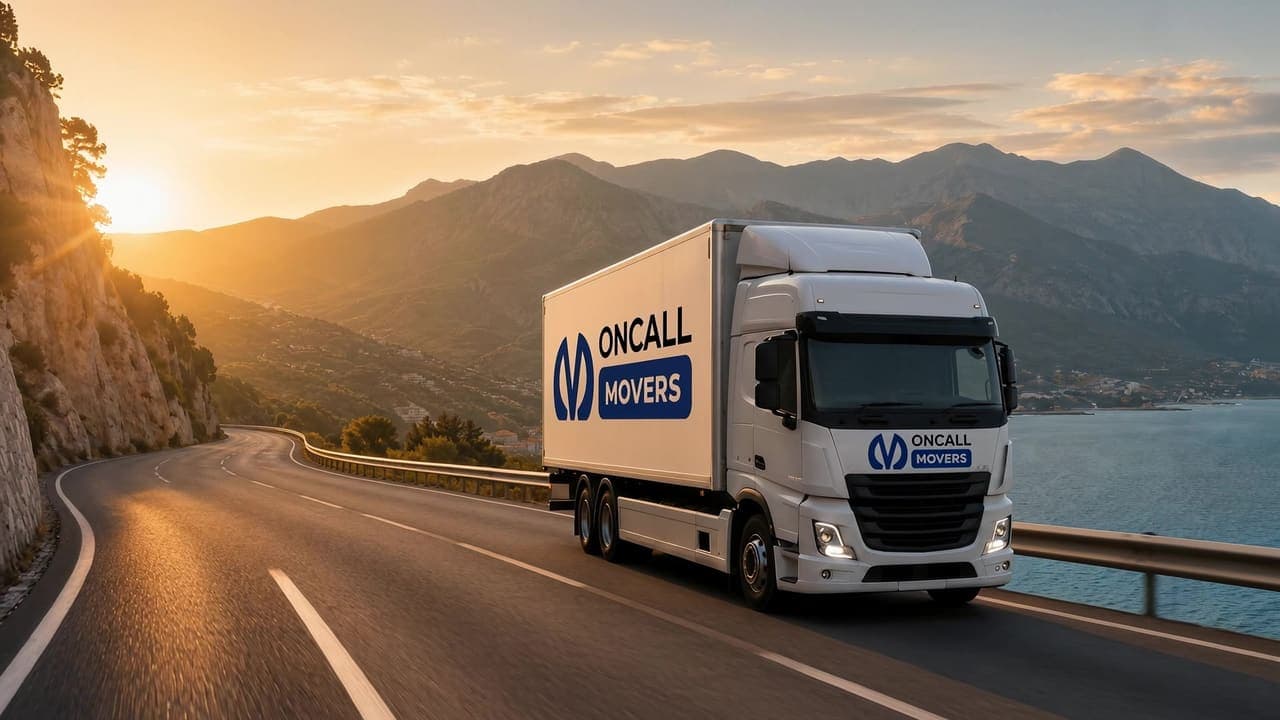 The OnCall Movers website, designed and built by Verba